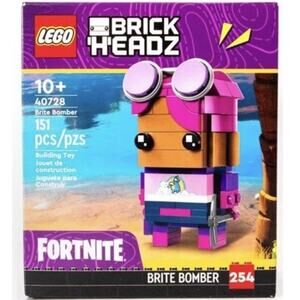 Lego Brick Headz Fortnite Brite Bomber 40728 New Sealed